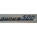 SIGLA POSTERIORE  nuova 500 IN ALLUMINIO